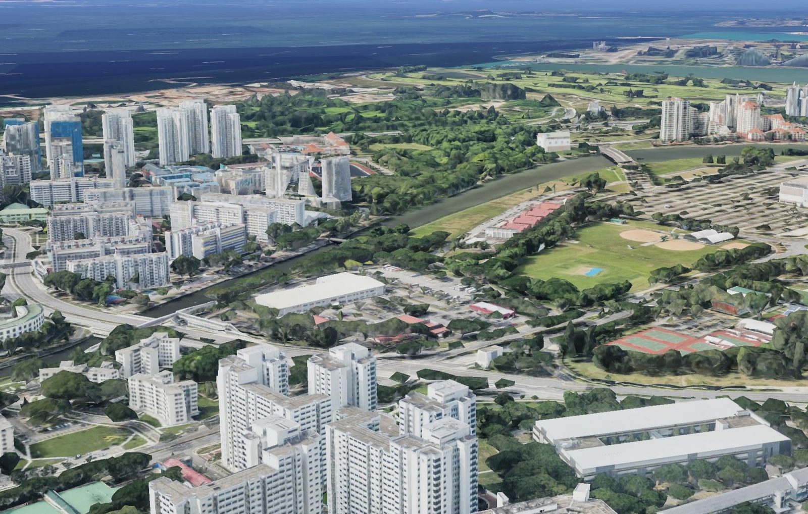 A 3D aerial view of 7 Pine Close