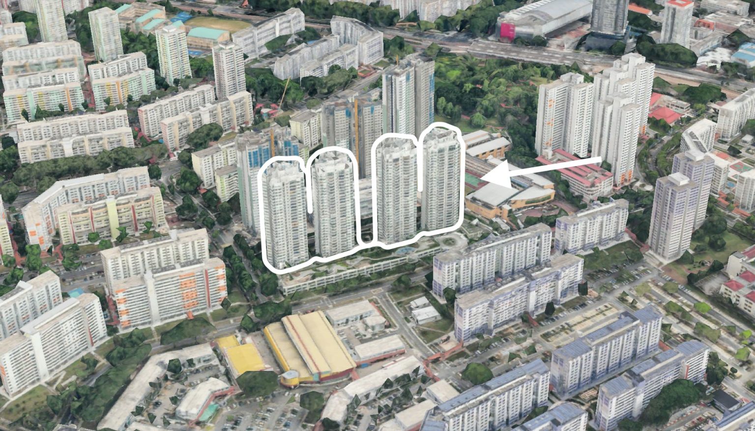 Renovated million dollar HDBs near an MRT station