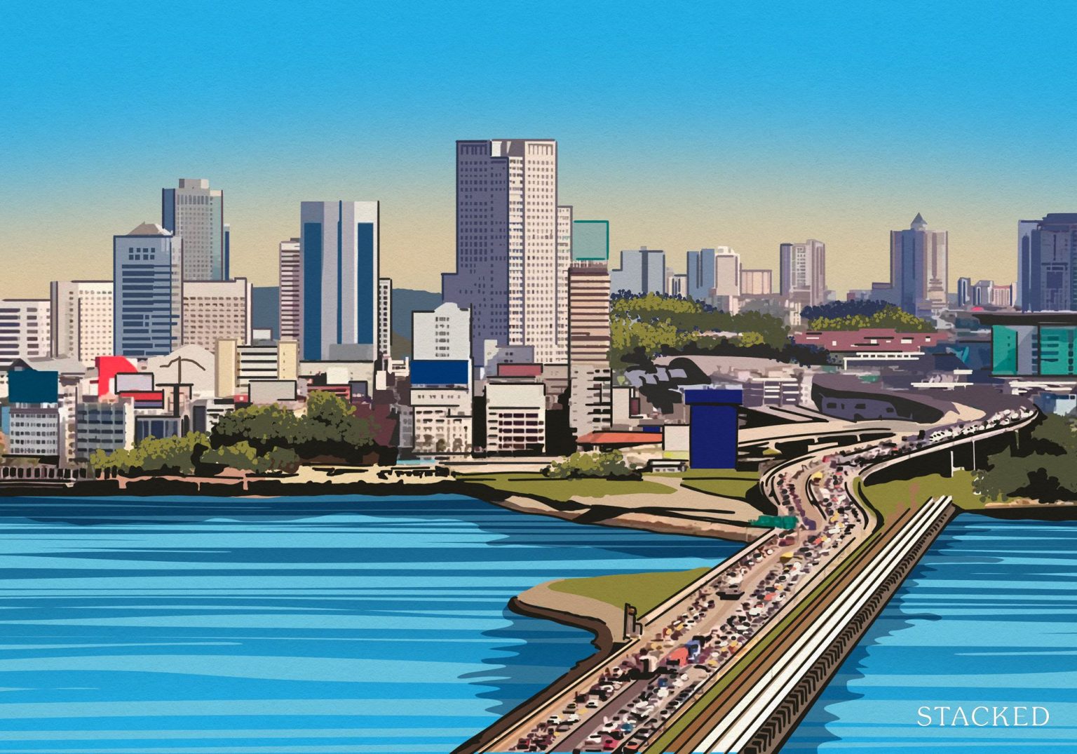 Causeway Singapore and Malaysia 1