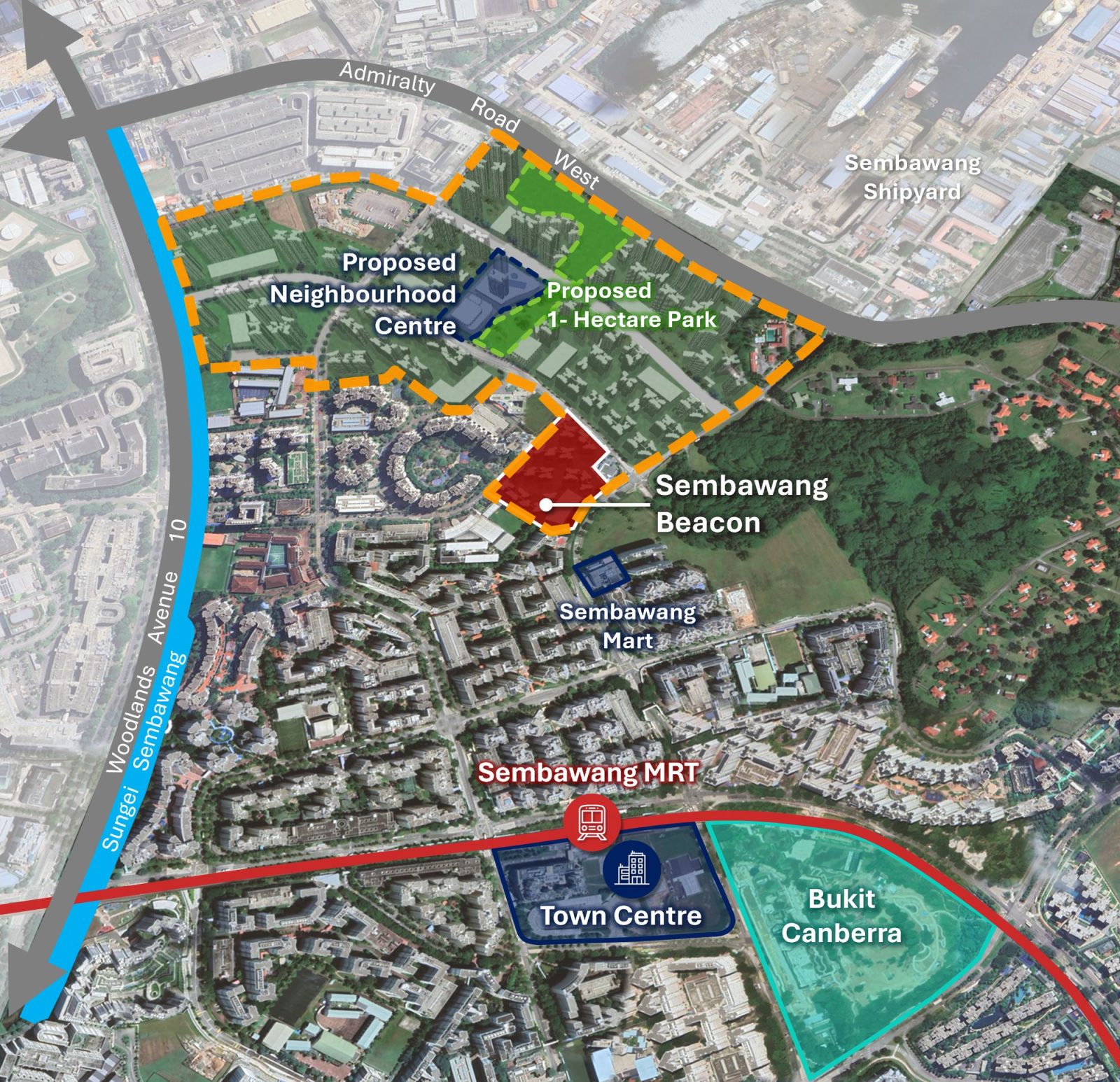 Map of Sembawang North