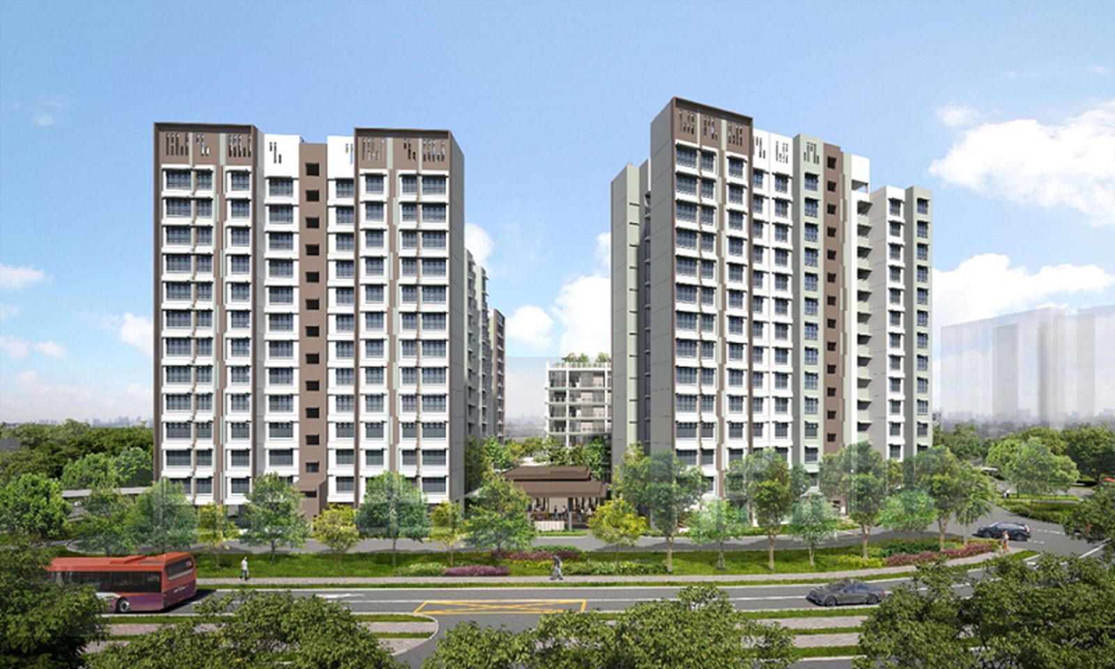 Artist impression of Tampines Nova