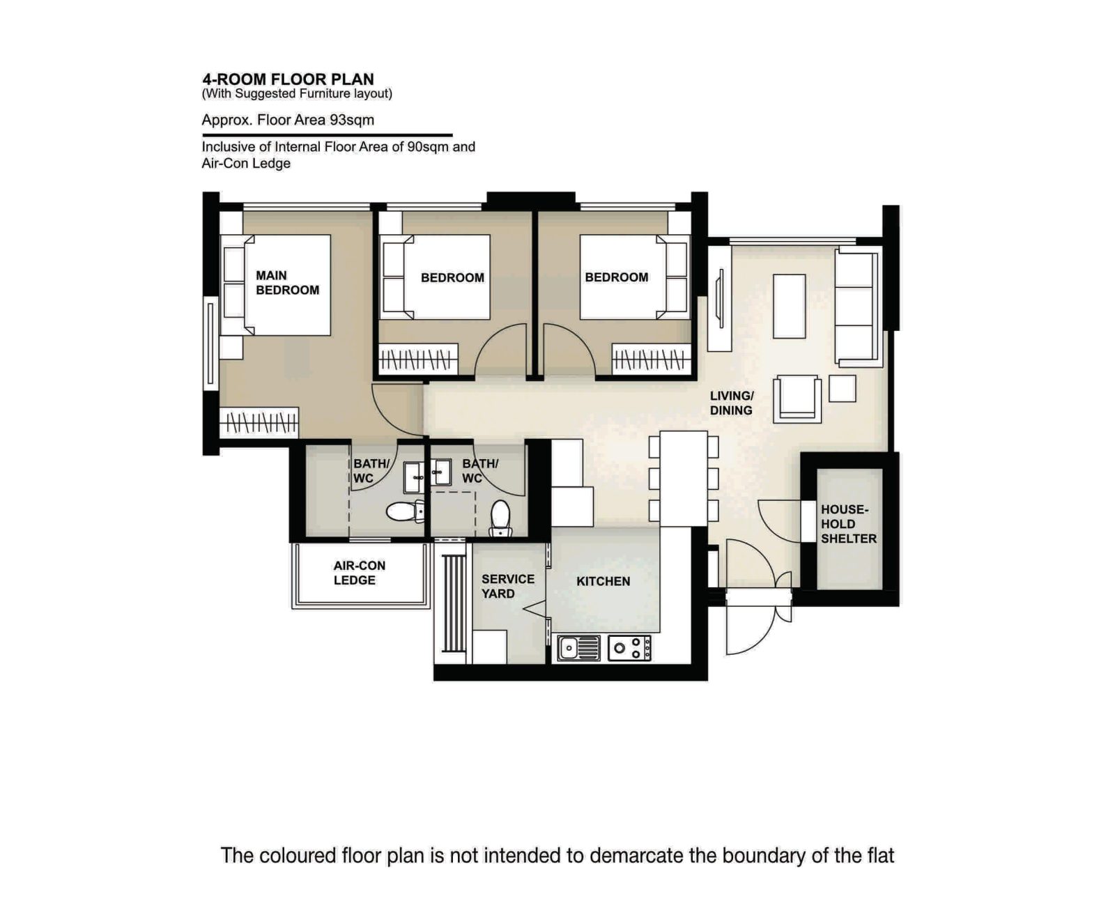 Sembawang Deck 4 Room Floor Plan