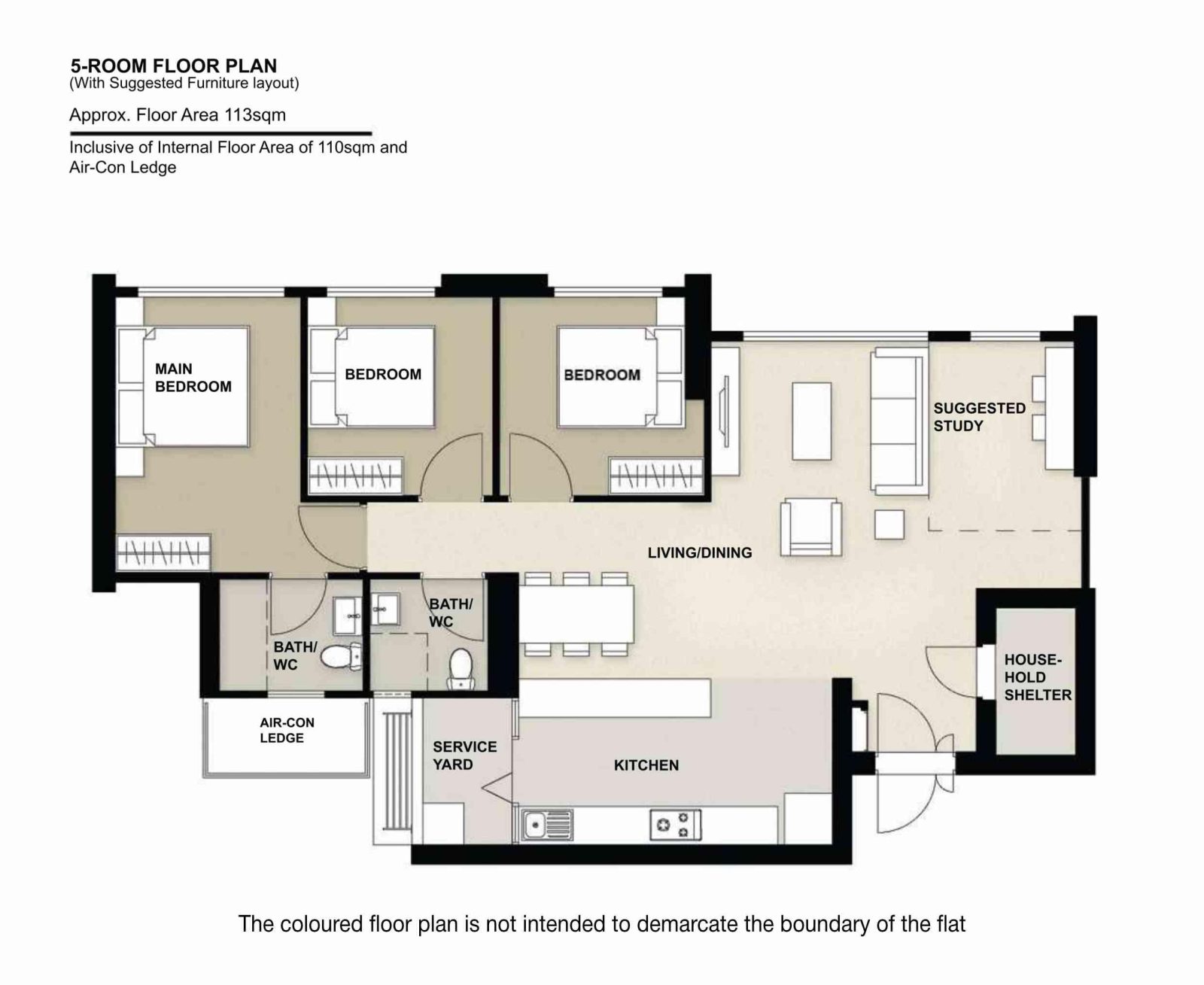 Sembawang Voyage 5 Room Floor Plan
