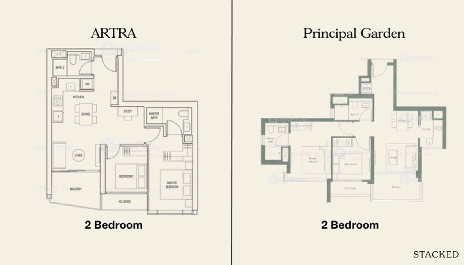 2BR ARTRA & Principal Garden