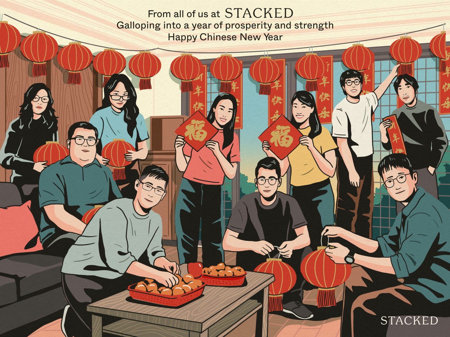 Stacked Team Chinese New Year