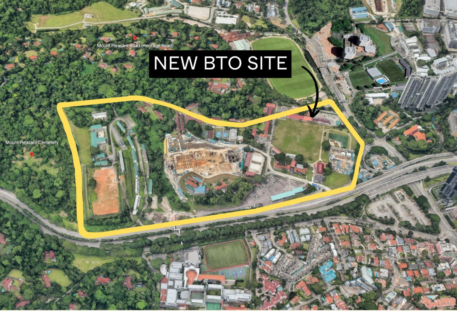 BTO next to Caldecott MRT3