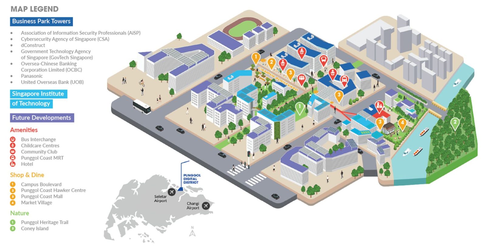Punggol Digital District Map Credit JTC