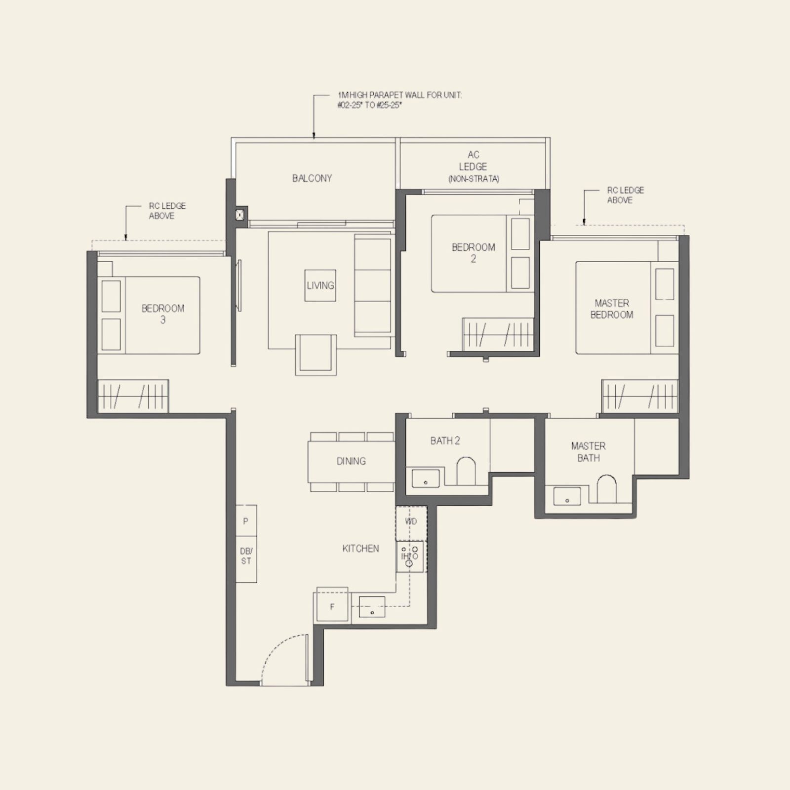 Springleaf Residences 3 Bedroom