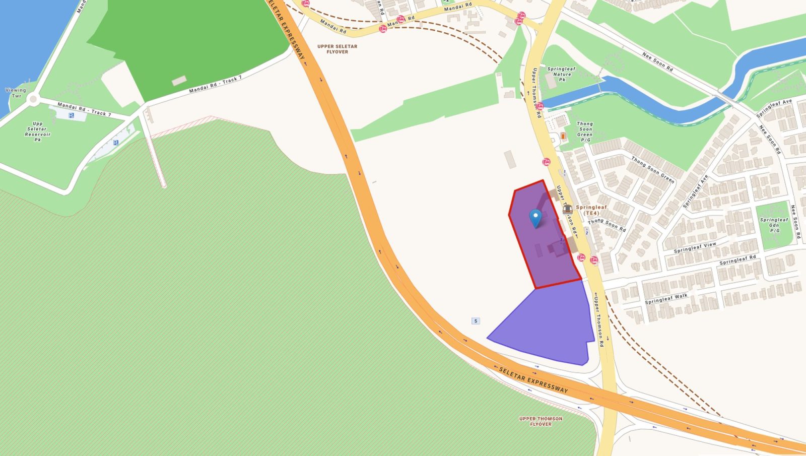 Upper Thomson Residences map