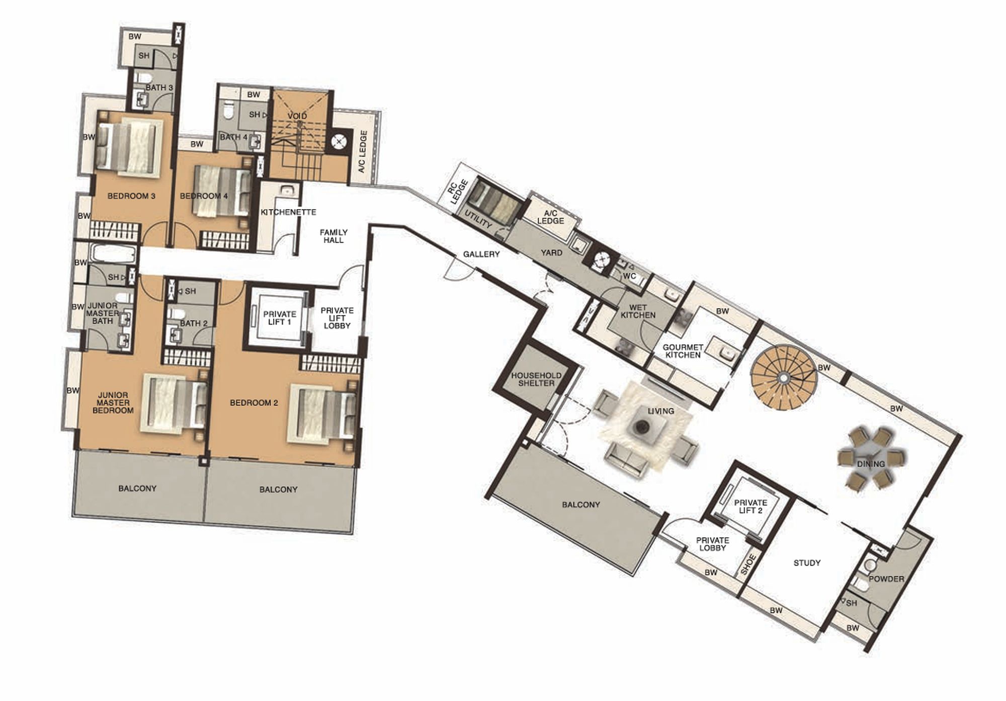 Duplex Five Bedroom Penthouse 2