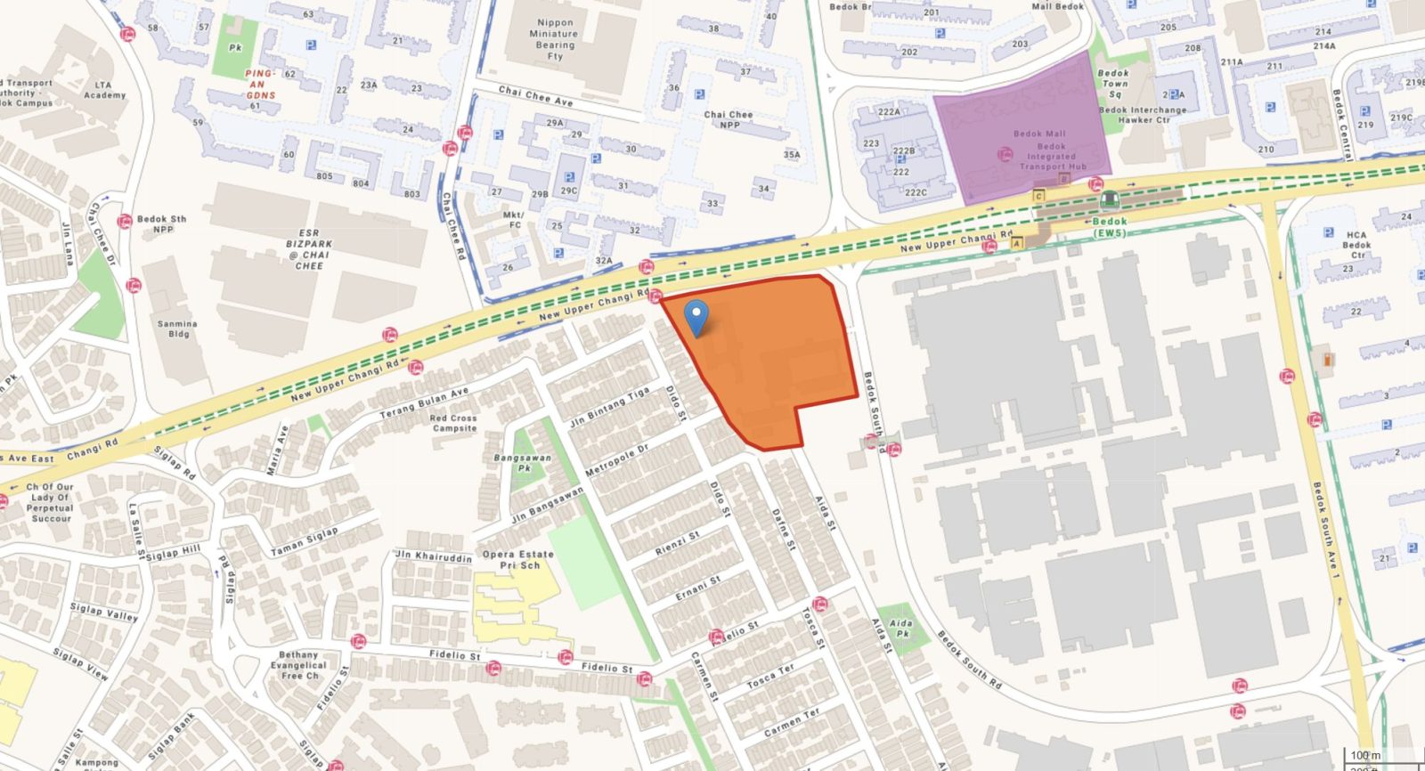 The new GLS site on New Upper Changi Road