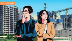 Couple contemplating on property buying