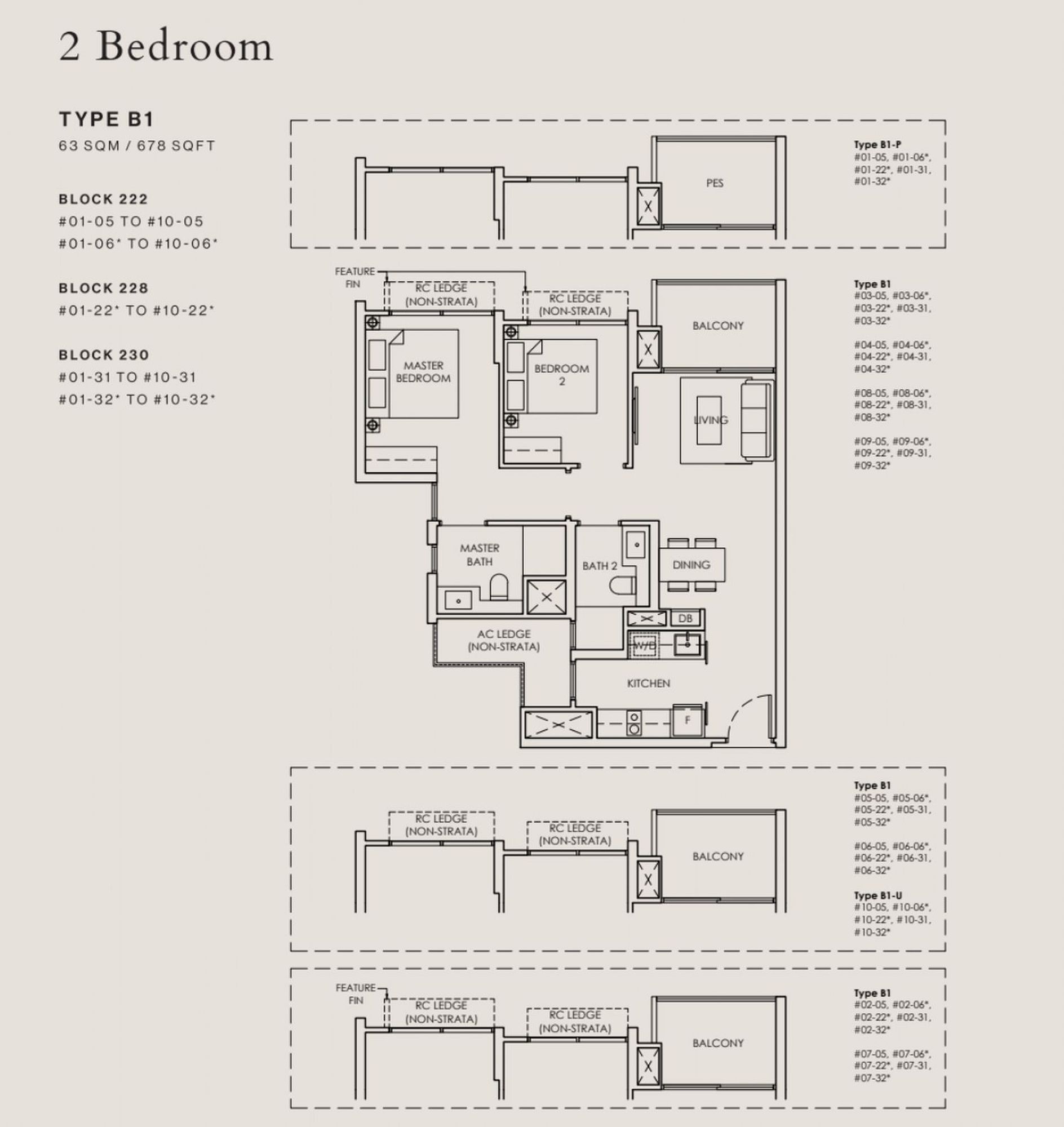 The Sen Floorplan 2 Bedroom