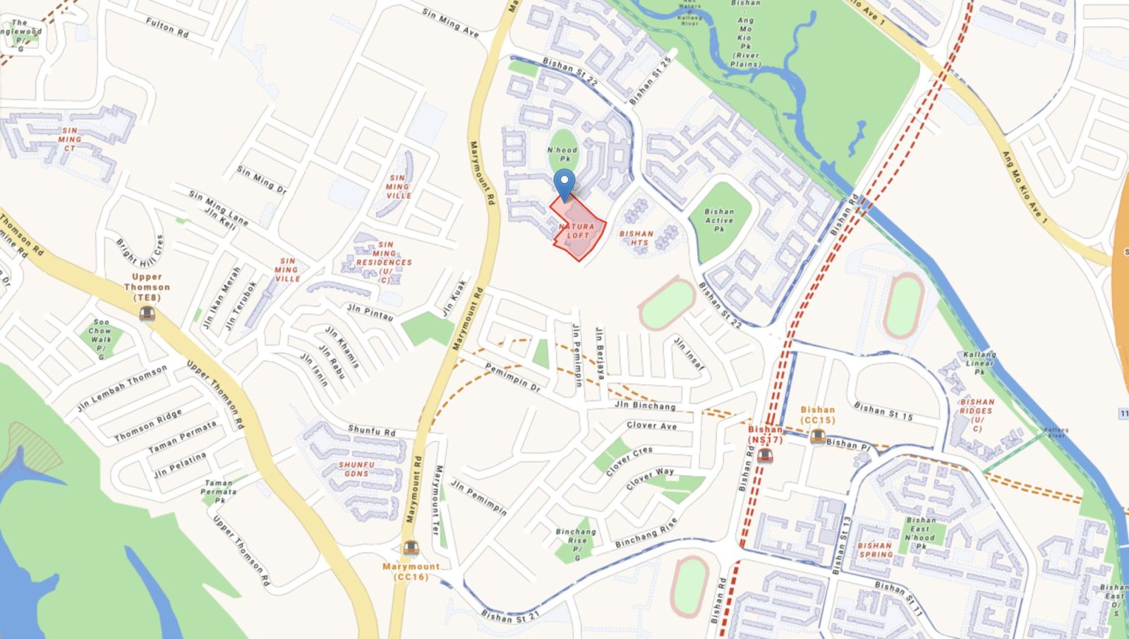 Natura Loft URA Map