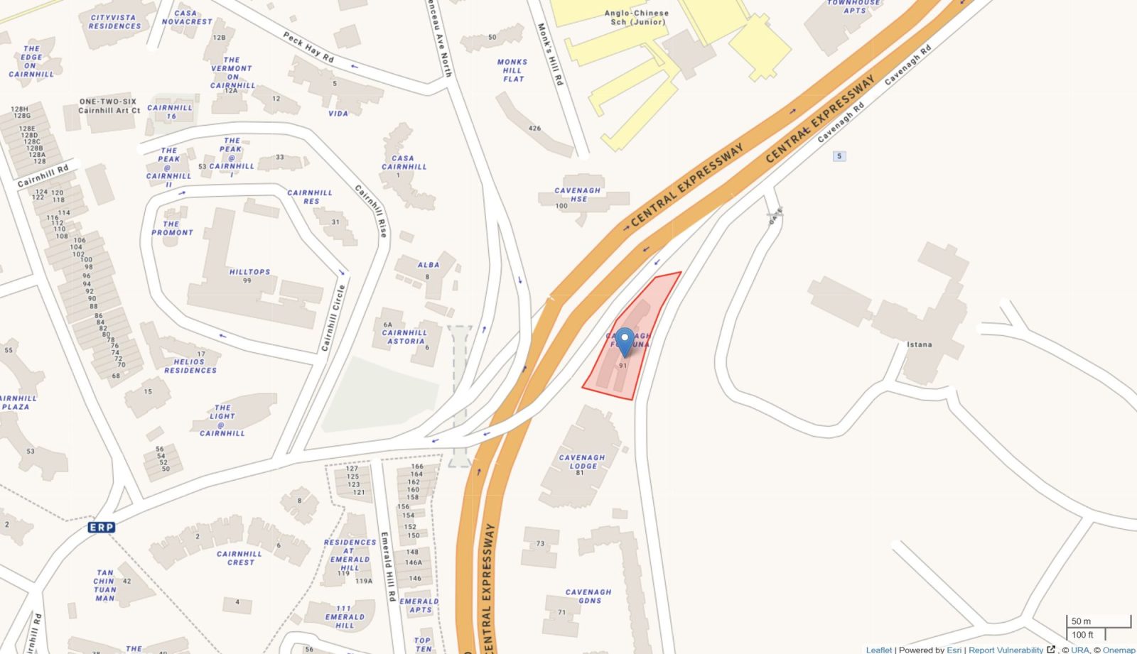 Cavenagh Fortuna URA Map