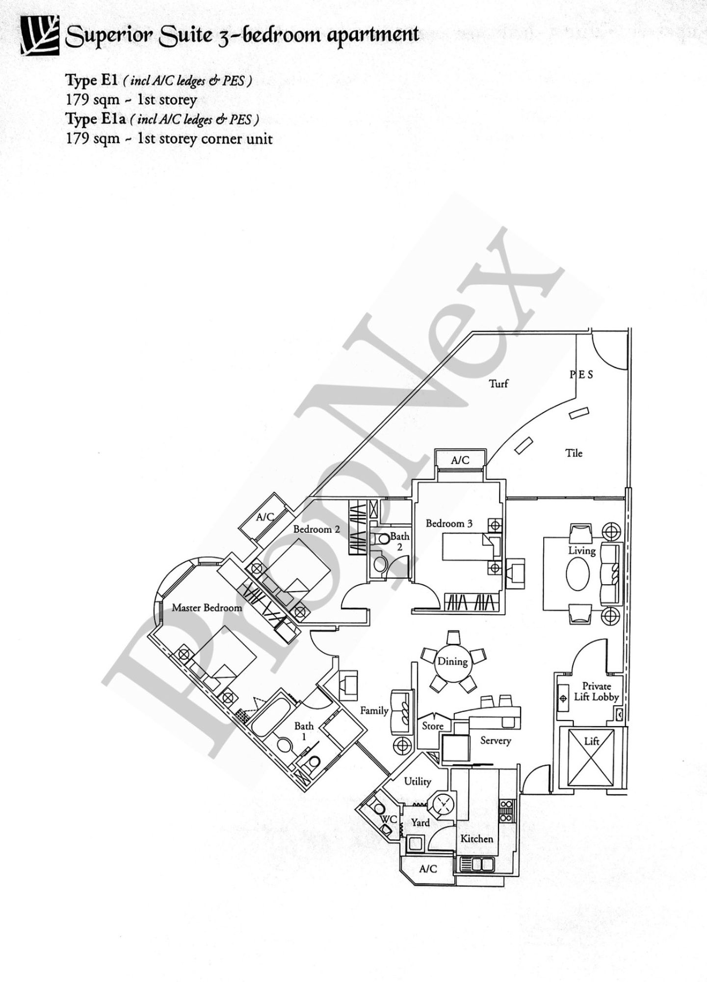 Hillington Green unit layout