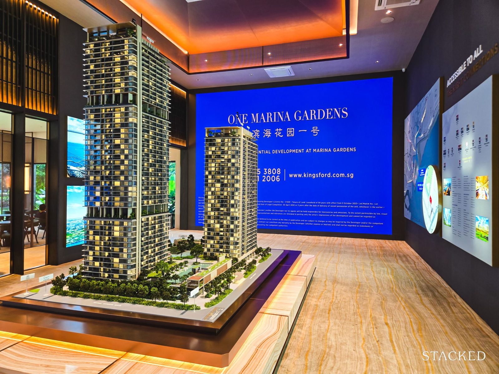 ONE MARINA GARDENS SCALE MODEL 1