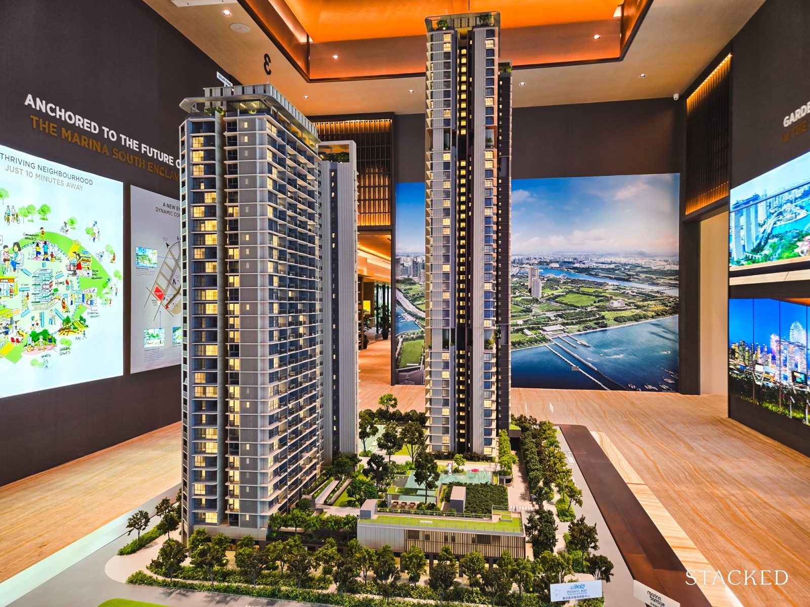 ONE MARINA GARDENS SCALE MODEL 3