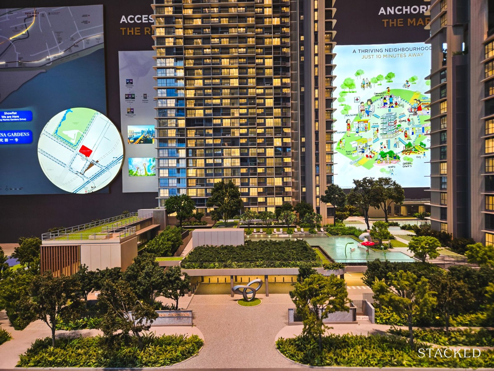 ONE MARINA GARDENS SCALE MODEL 4