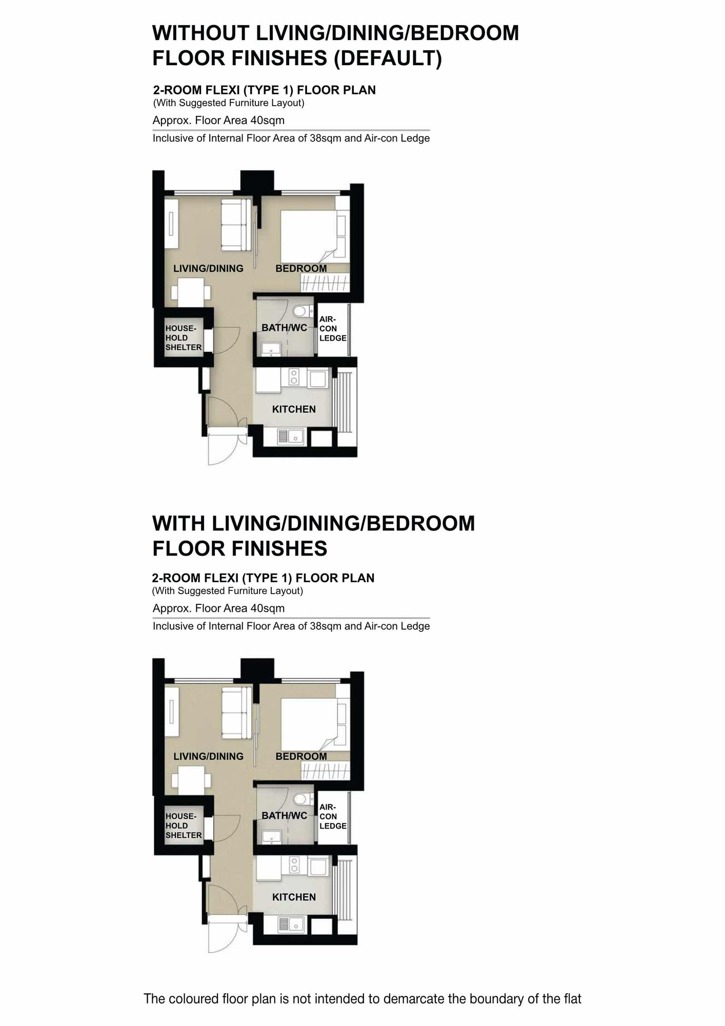 Berlayar Rise 2 Room Flexi Type 1