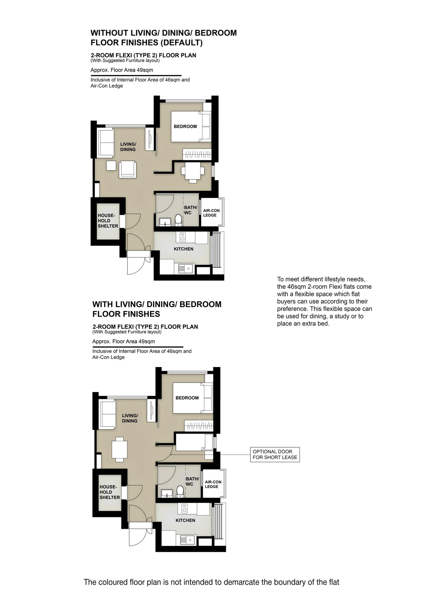 Lakeview Cascadia 2 Room Flexi Type 2