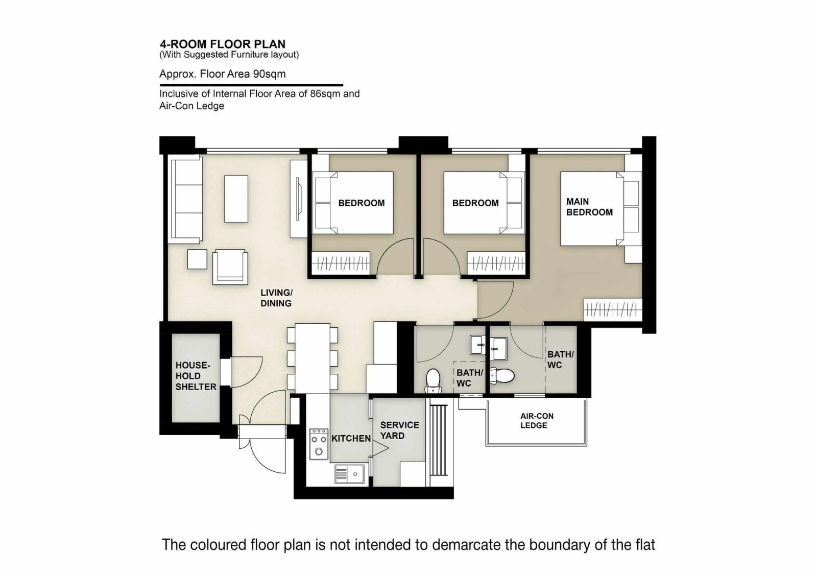 Lakeview Cascadia 4 Room