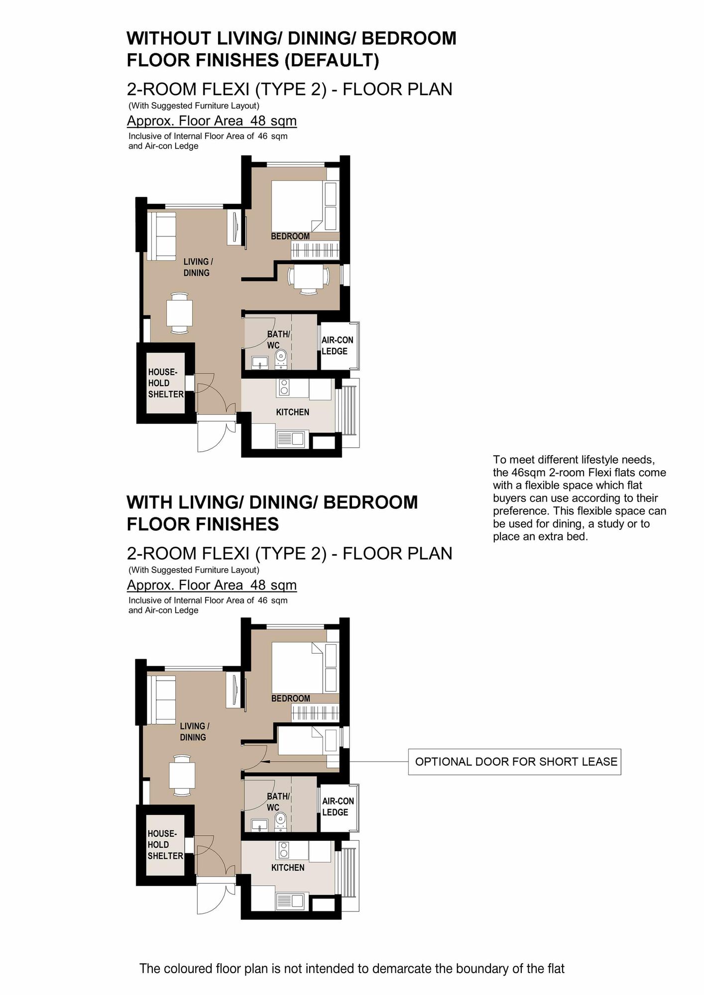 Kebun Baru Breeze 2 Room Flexi Type 2