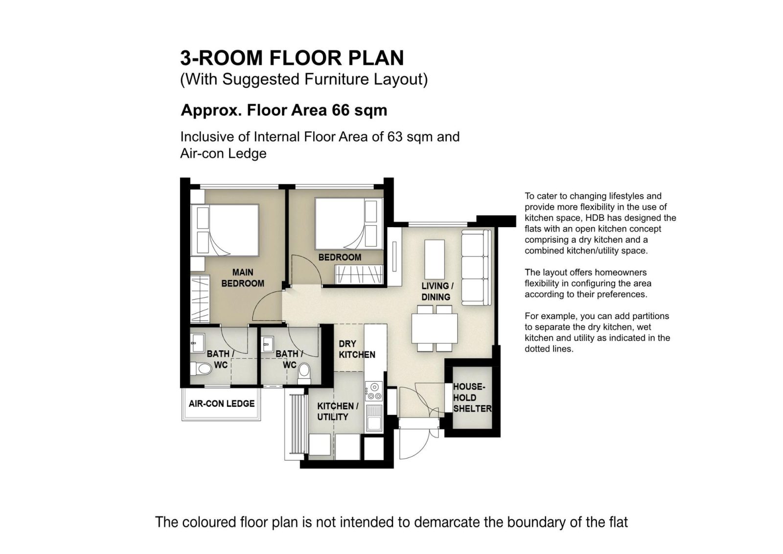 Kebun Baru Ridge 3 Room