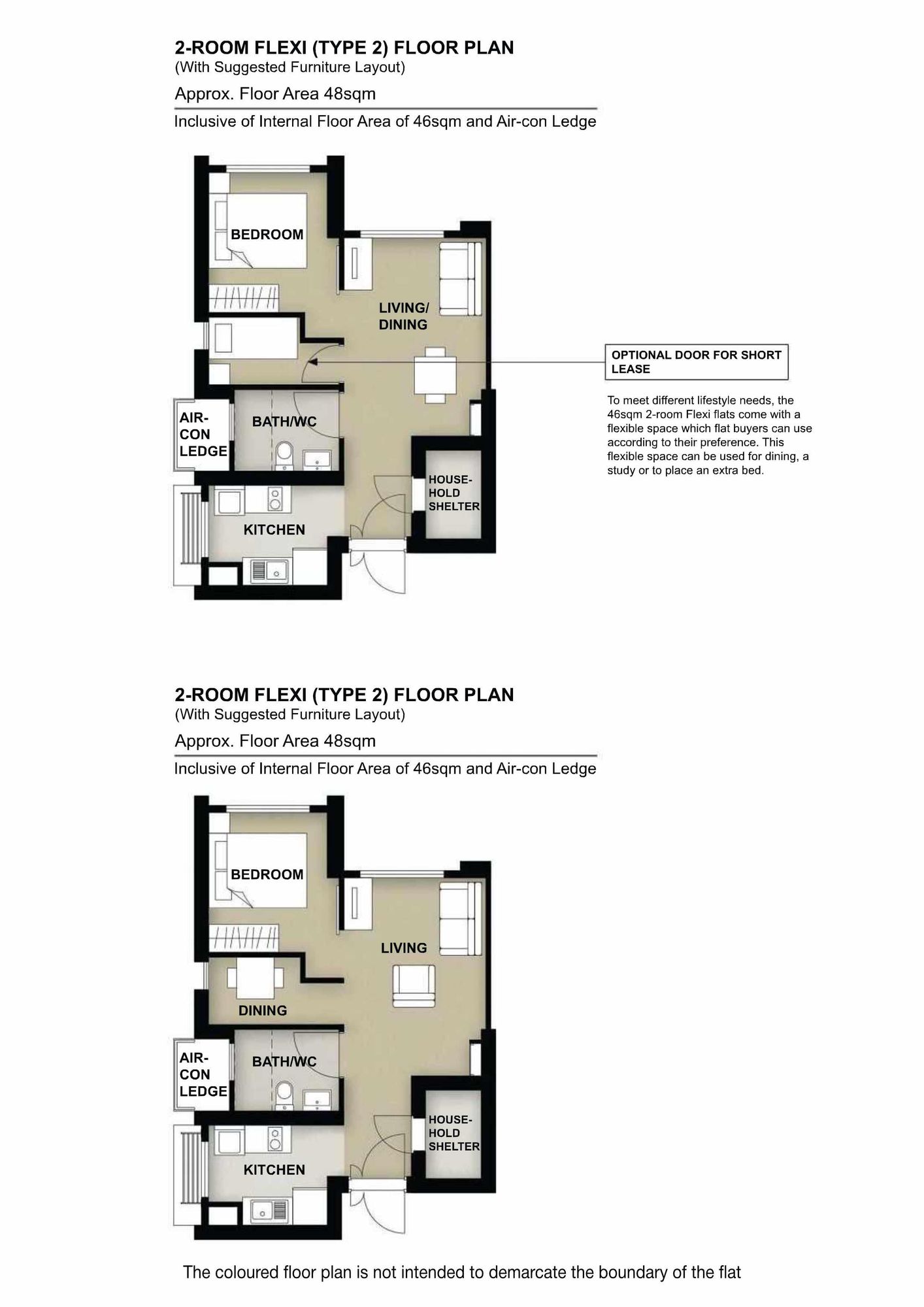 Sembawang Brook 2 Room Flexi Type 2