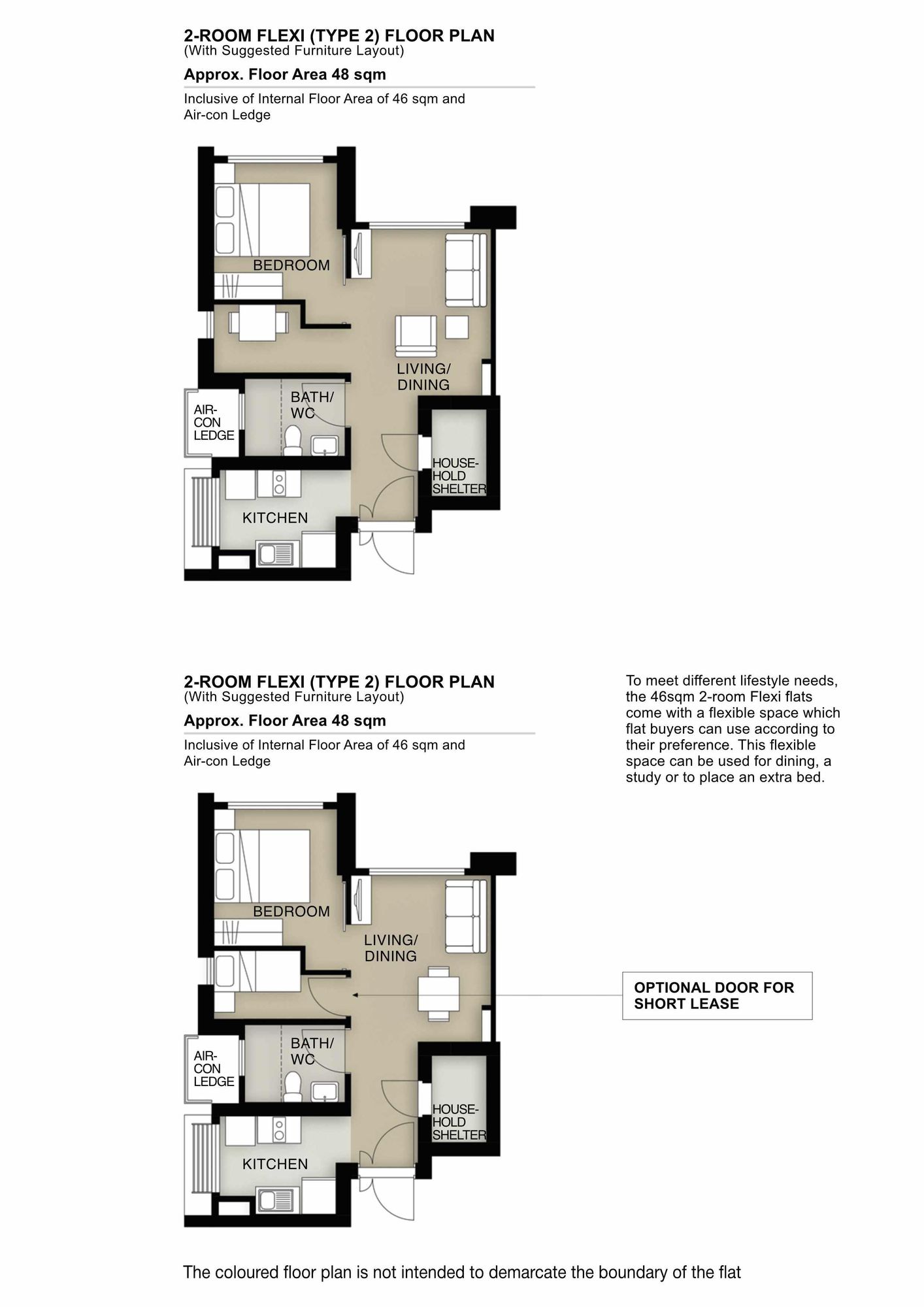 Sembawang Portico 2 Room Flexi Type 2
