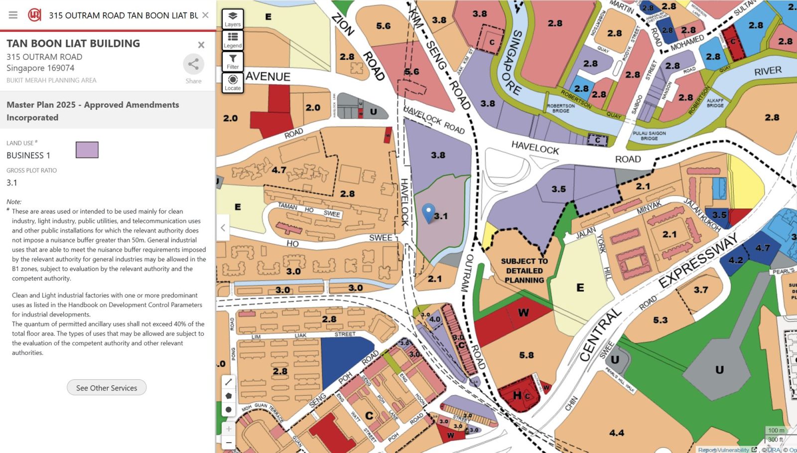 Tan Boon Liat Building Map