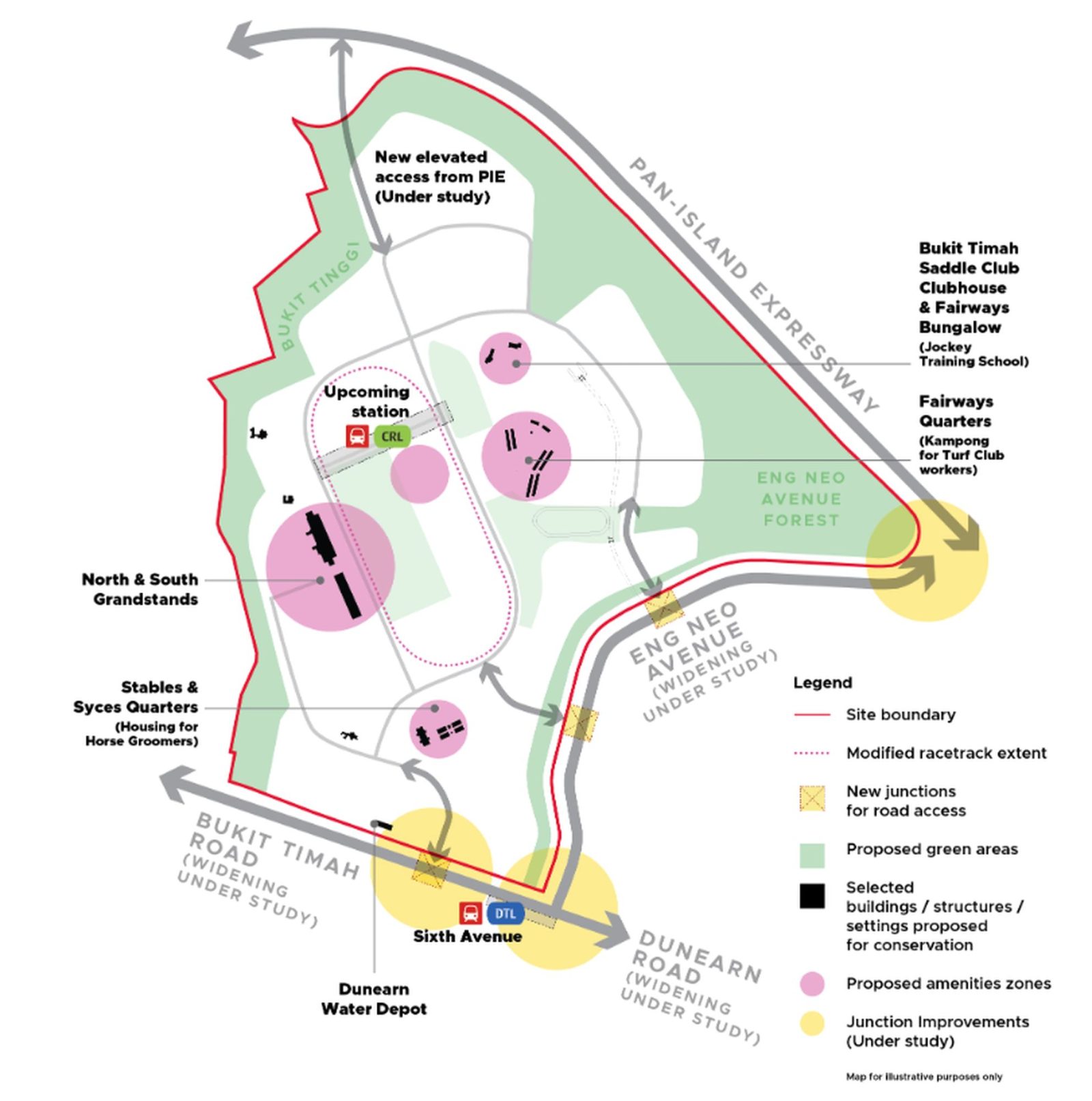 The master plan for Bukit Timah Turf City