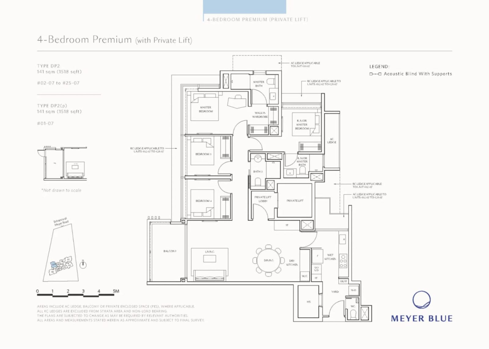 Meyer Blue Four Bedroom Premium 1,518 sq ft (Type DP2)