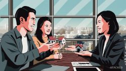 Couple buying new property from an agent
