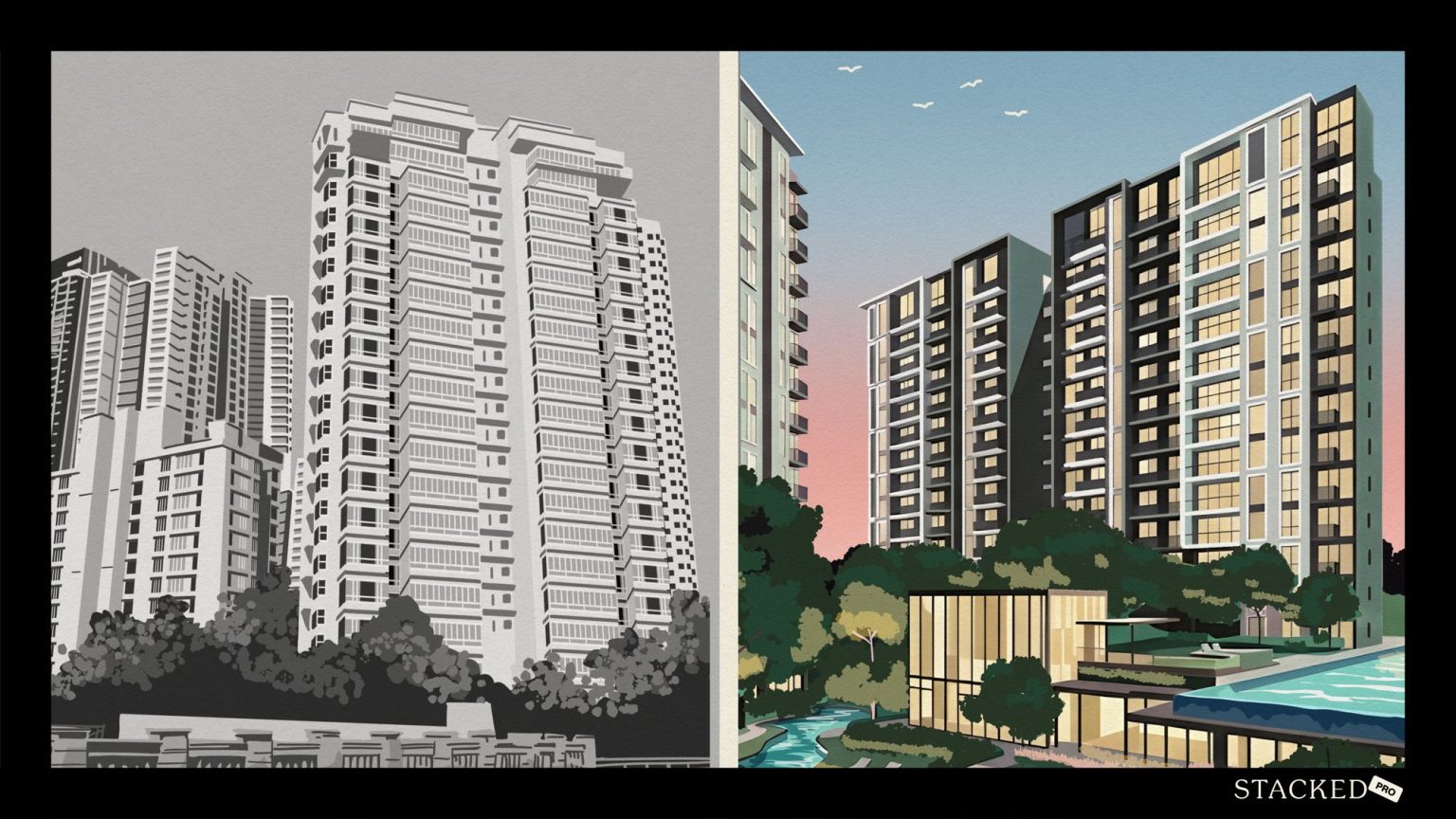 Older condo vs newer condo property