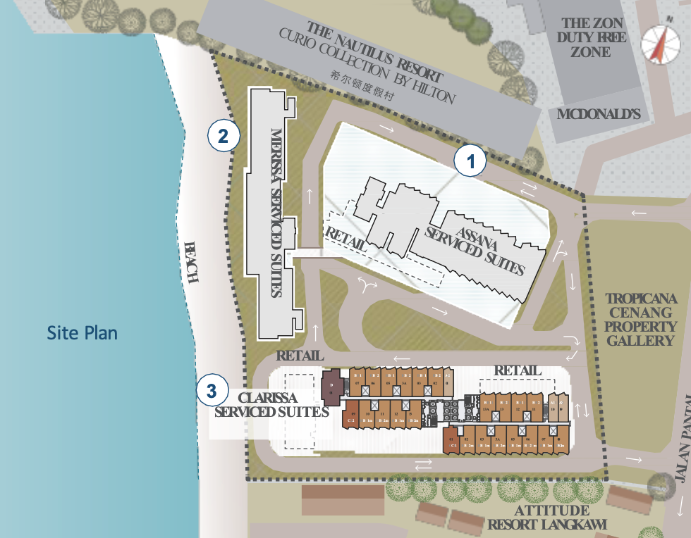Tropicana Cenang Site Plan