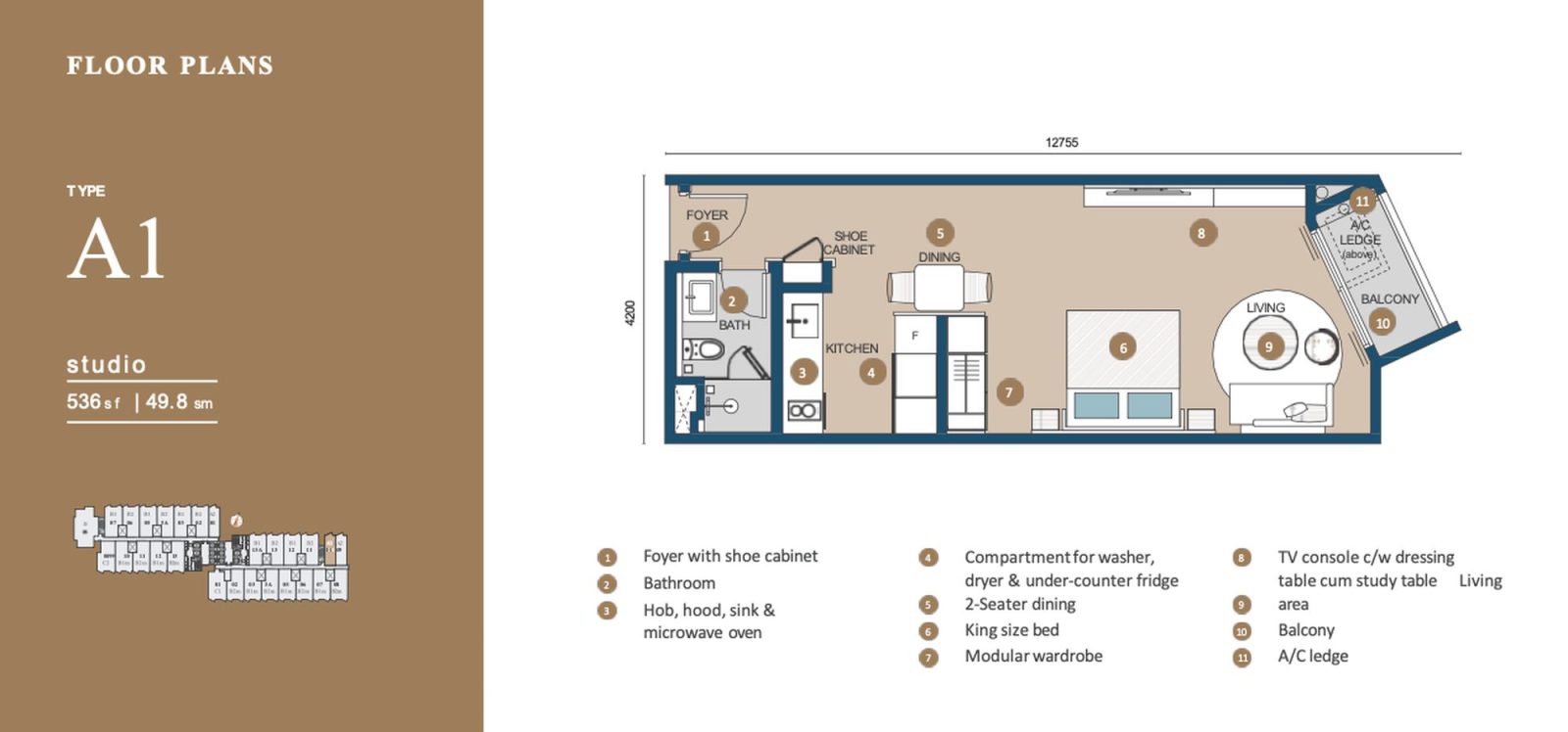 Clarissa Type A1 Plan