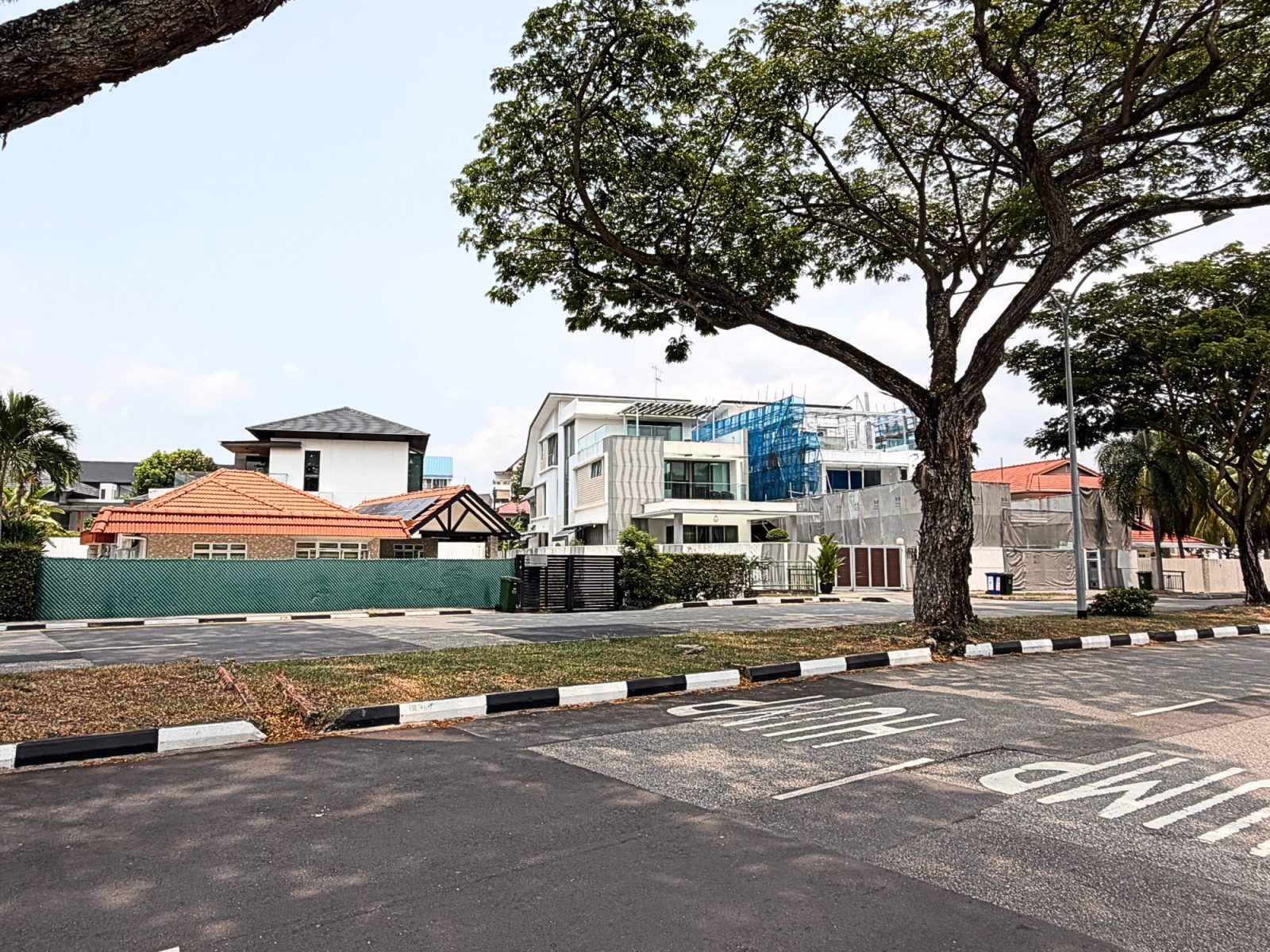 active rebuilding works along Frankel Ave