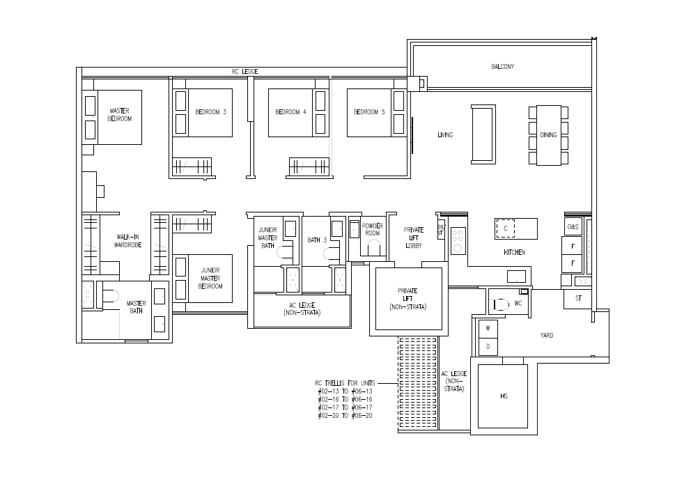 Amberwood at Holland Five Bedroom Luxe, 1,561 sq ft (Type E3L)