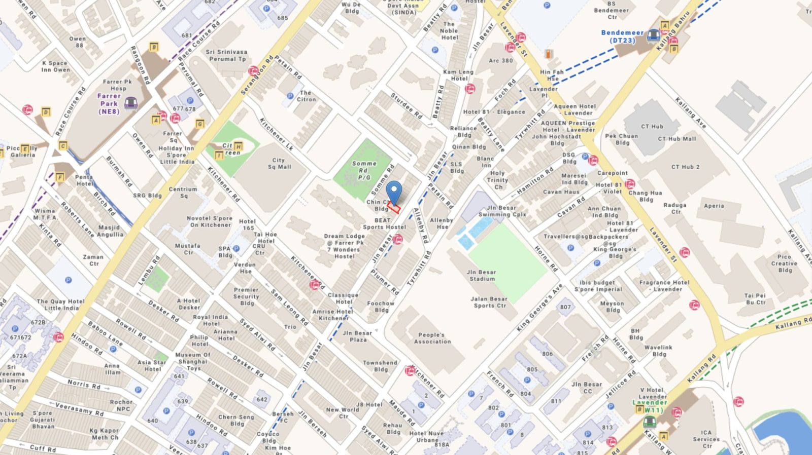 Jalan Besar Shophouse Map