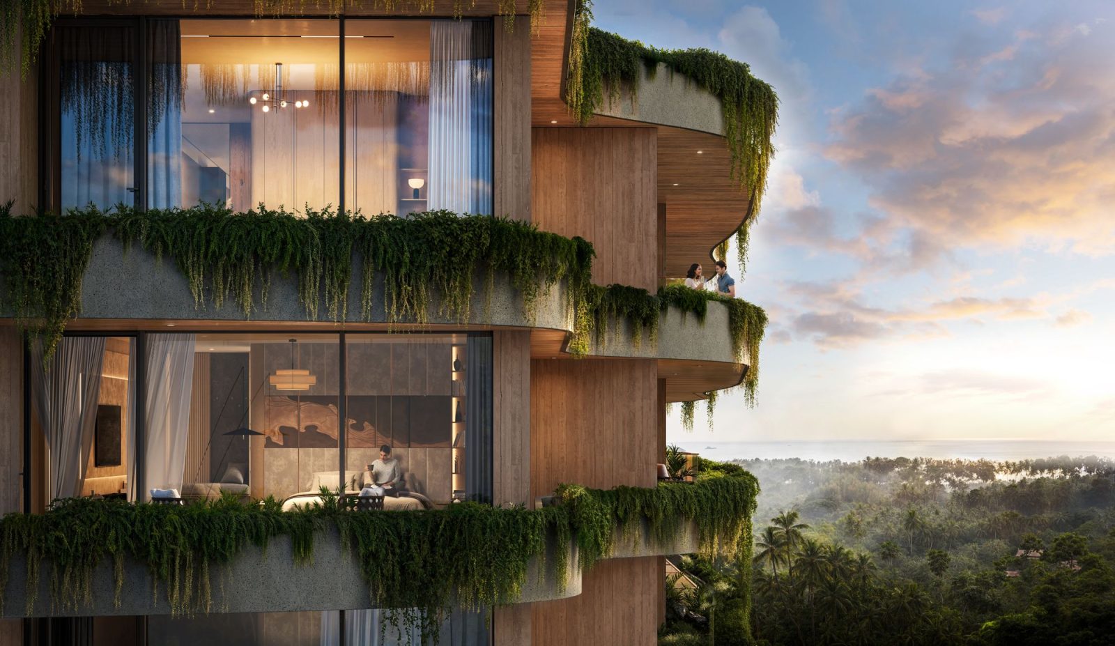 Layan Verde Building B3 (B2, B4, B5). Rendering courtesy of VillaCarte Group